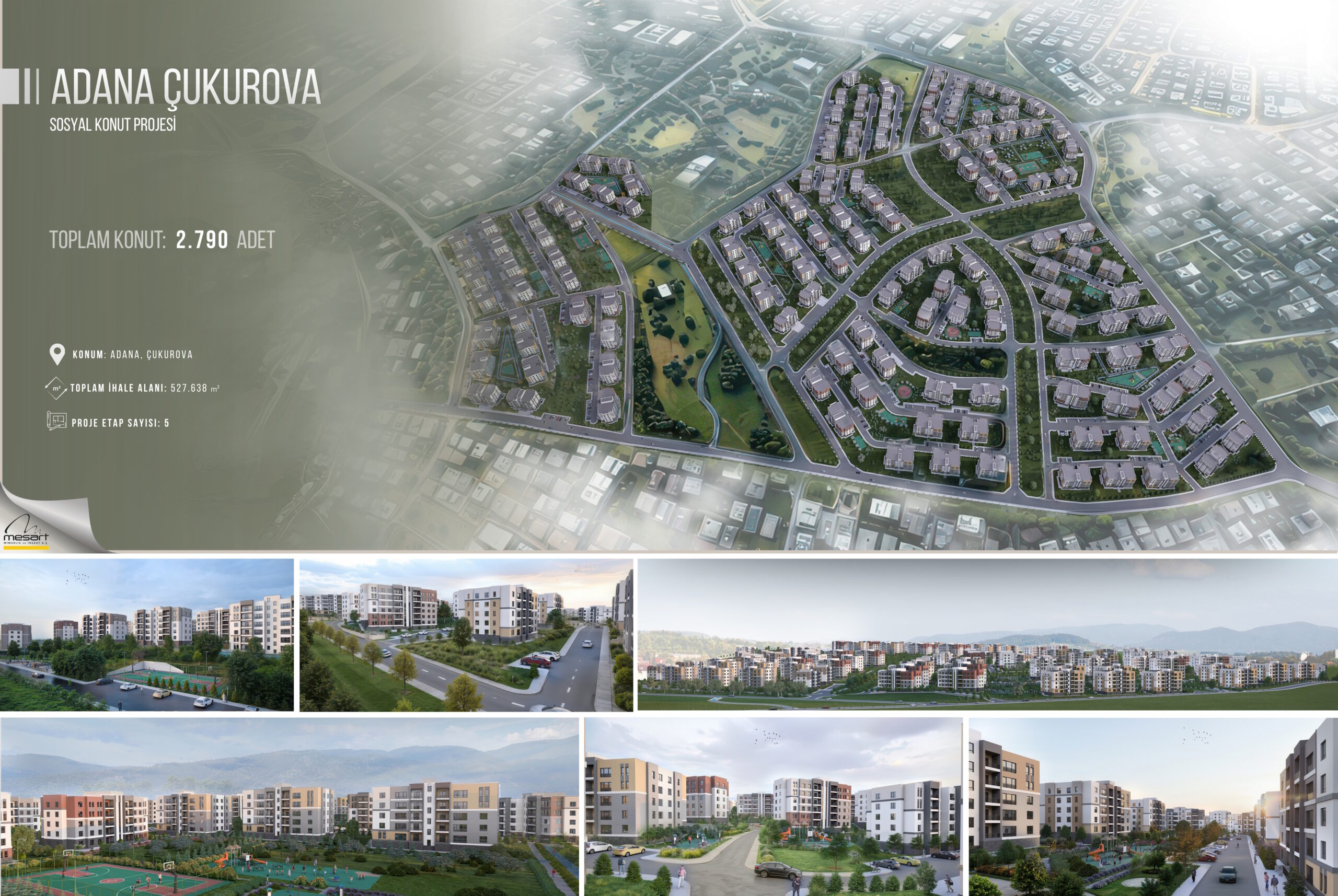 Adana Çukurova Söğütlü Mahallesi Toplu Konutları